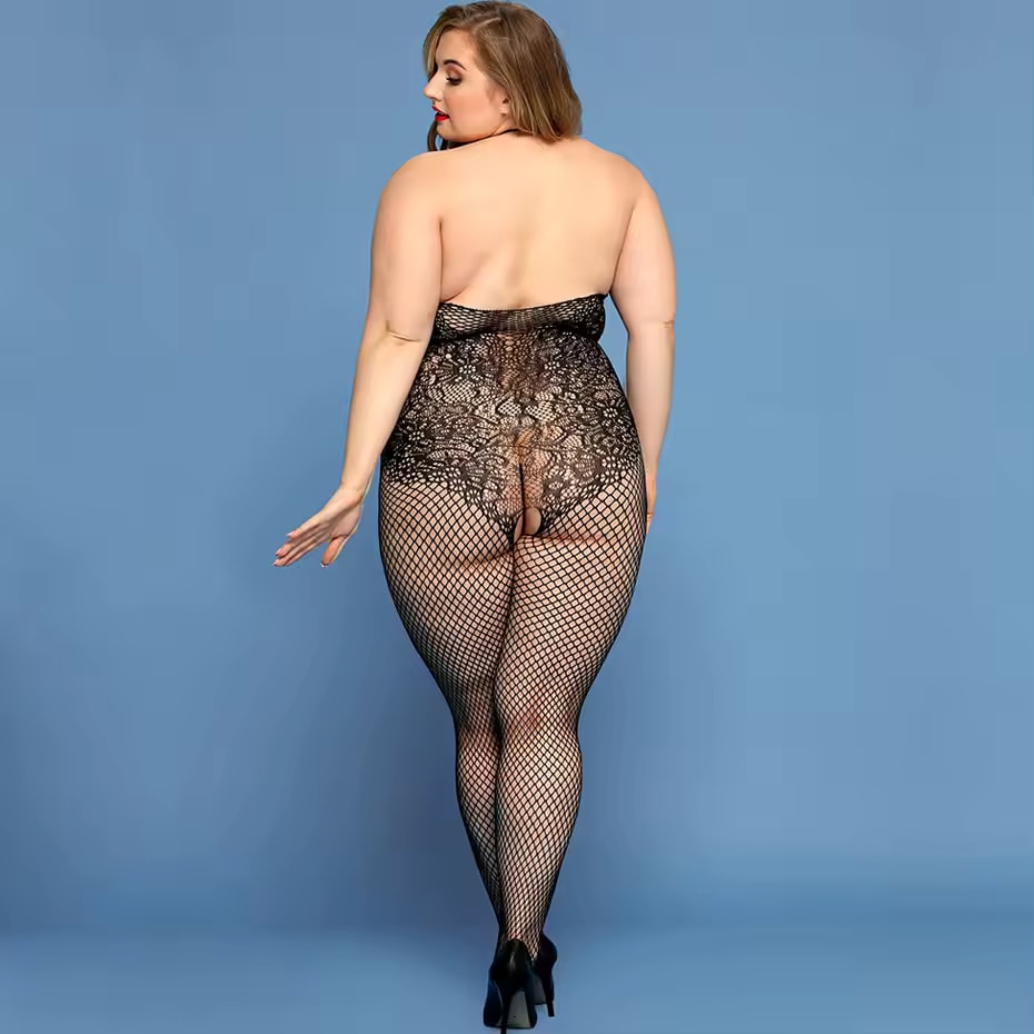 Plus Size Crotchless Sexy Ling - Bodystocking Fishnet review and price